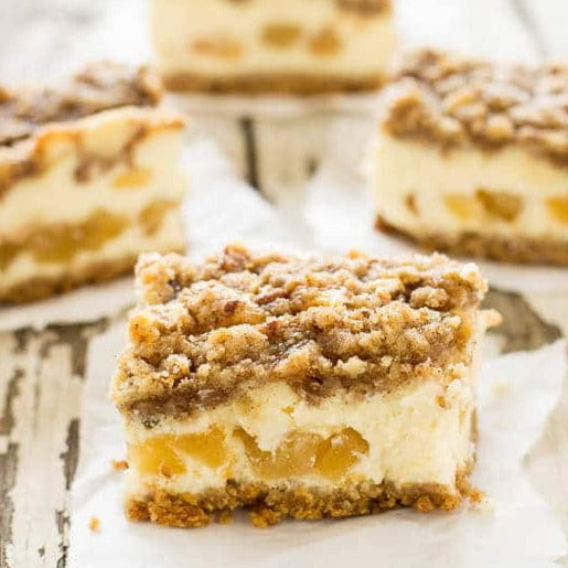 Caramel Apple Cheesecake Bars