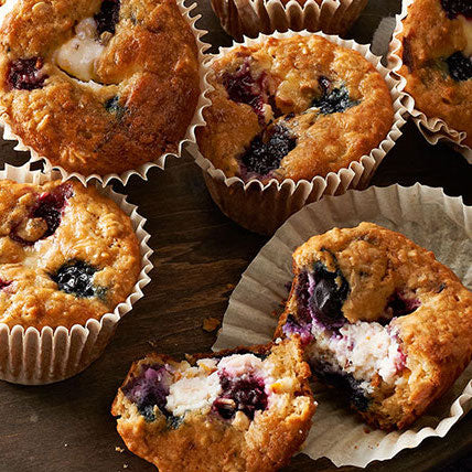 Triple Berry Cheesecake Muffins