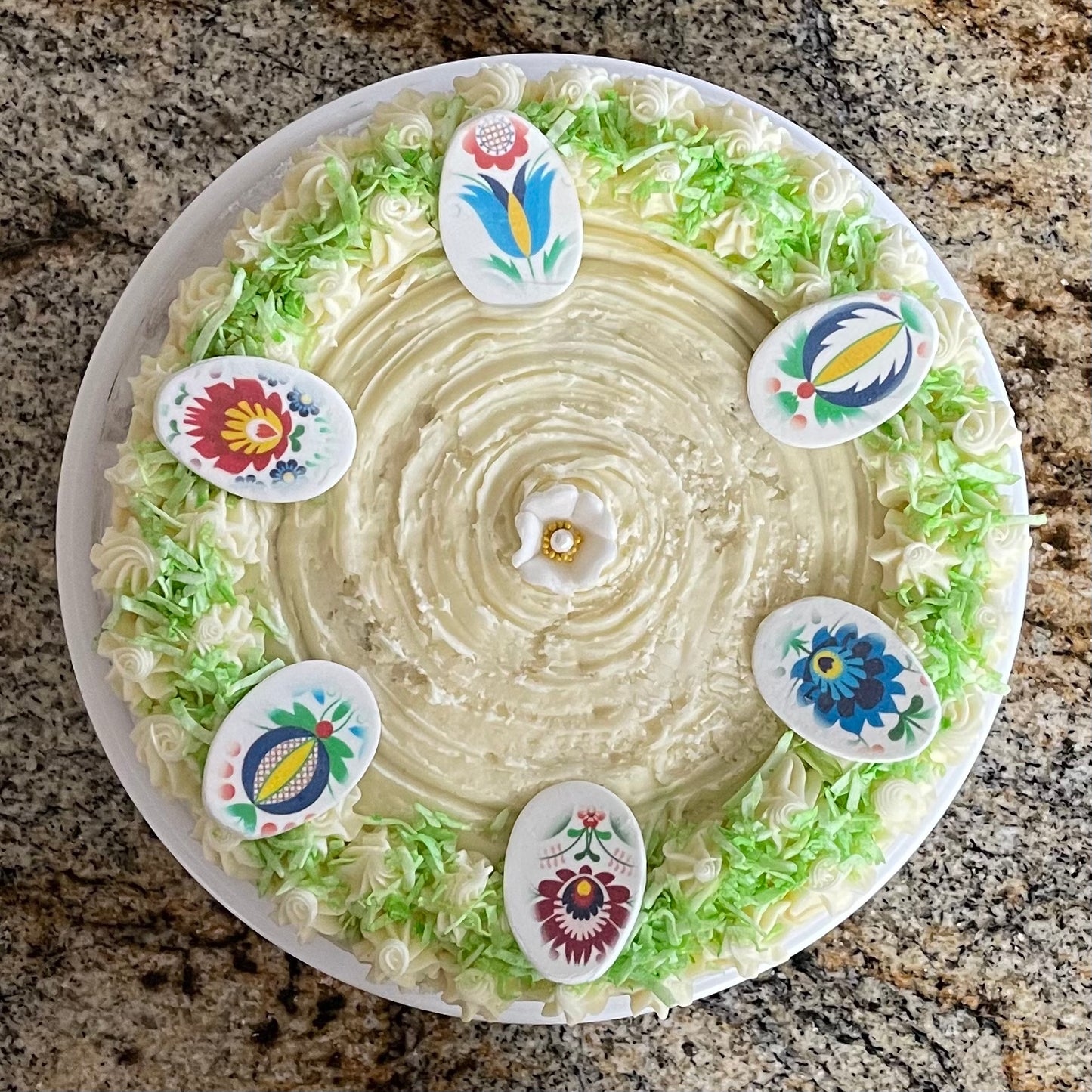 Easter Carrot Cake with Maple Cream Cheese Frosting
